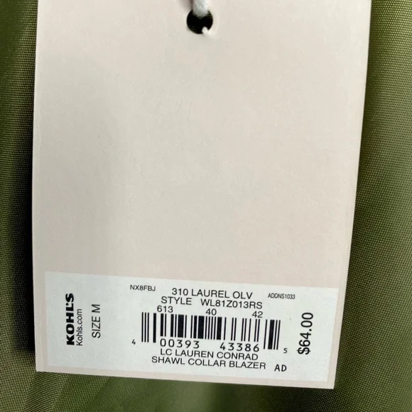 NWT Lauren Conrad Blazer Sage Green - Picture 9 of 13